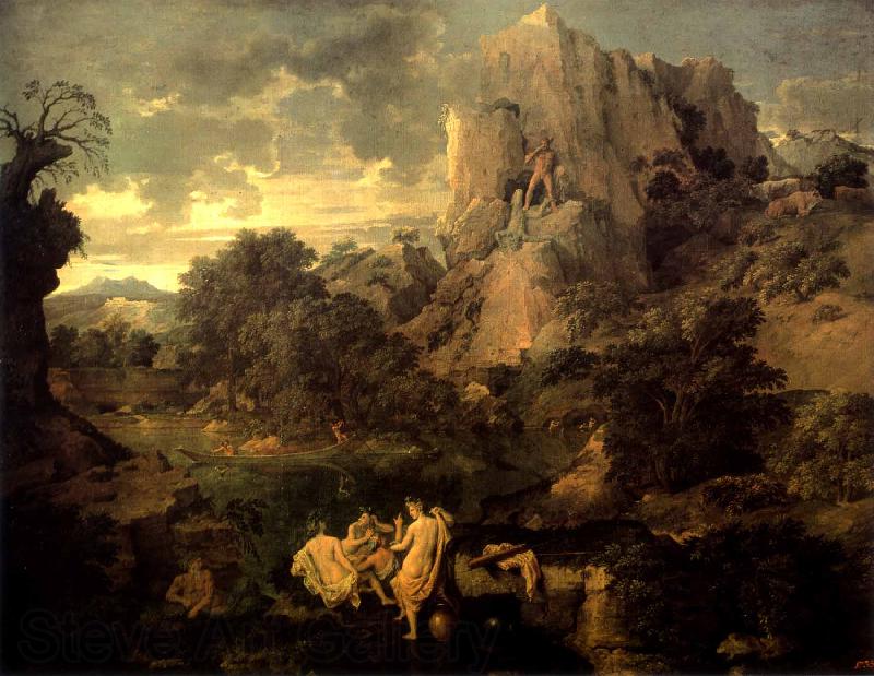 Nicolas Poussin Landscape with Hercules and Cacus Germany oil painting art